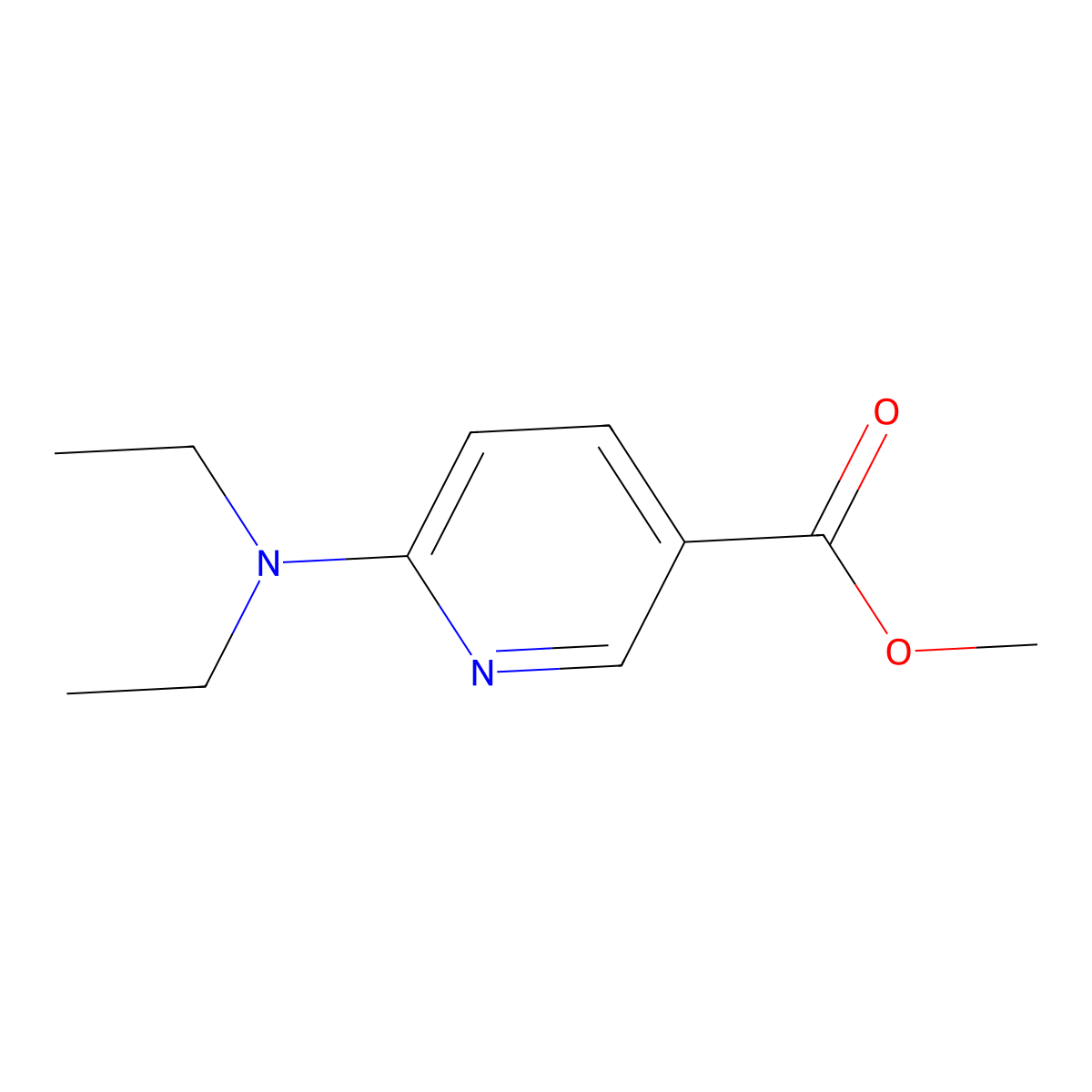Methyl 6-(diethylamino)nicotinate molecular structure, CAS 690632-37-2