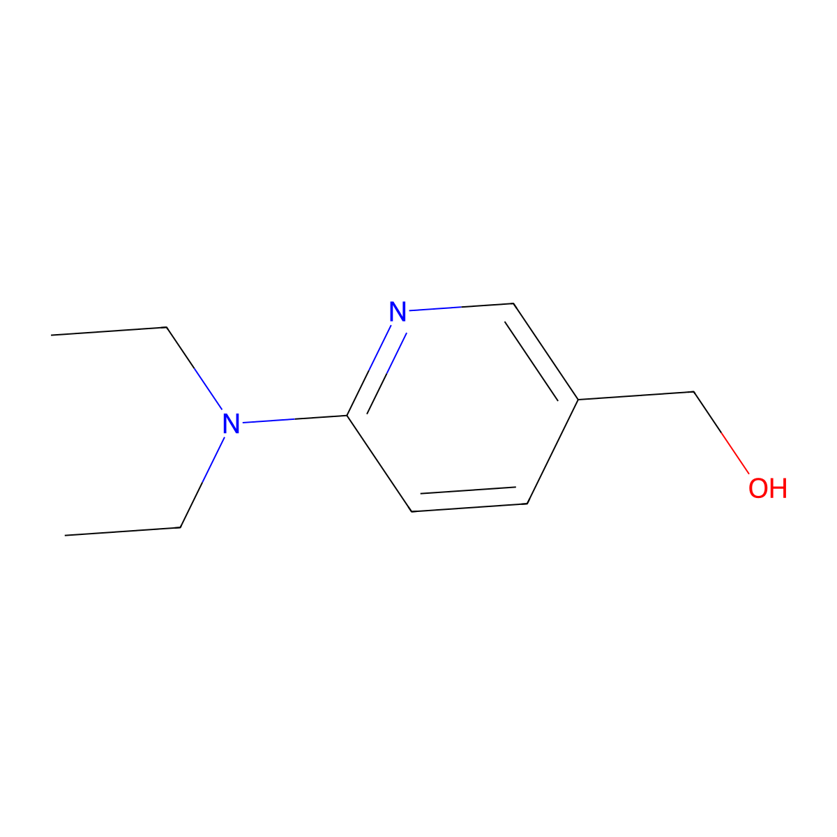 [6-(Diethylamino)-3-pyridinyl]methanol molecular structure, CAS 690632-68-9