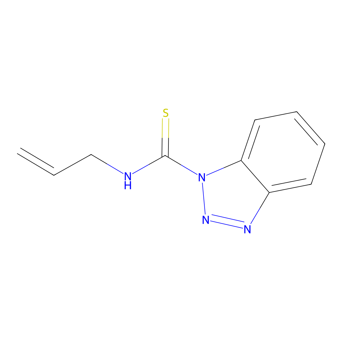 N-(Prop-2-en-1-yl)-1H-benzotriazole-1-carbothioamide molecular structure, CAS 690634-06-1