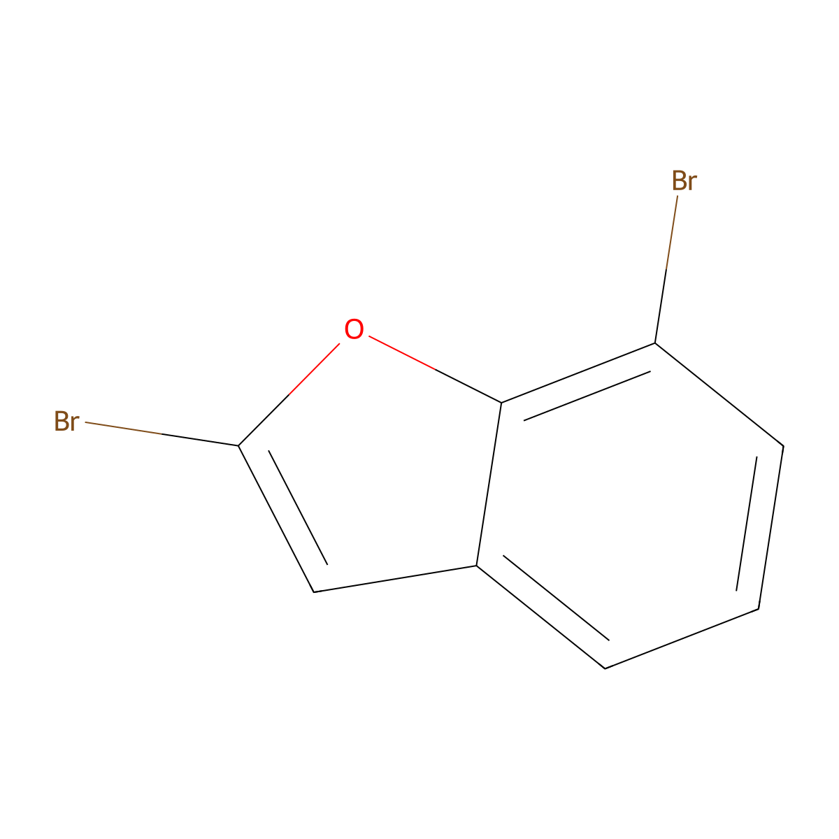 2,7-Dibromobenzofuran molecular structure, CAS 690635-27-9