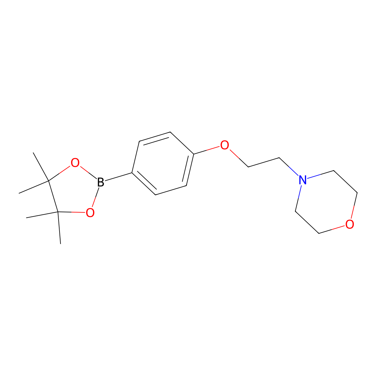 4-(2-Morpholin-4-ylethoxy)benzeneboronic acid, pinacol ester molecular structure, CAS 690636-28-3