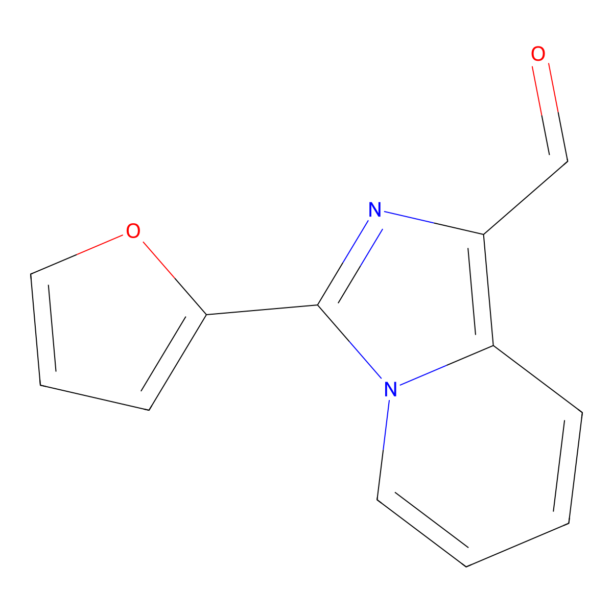 3-(Furan-2-yl)imidazo[1,5-a]pyridine-1-carbaldehyde molecular structure, CAS 690642-31-0