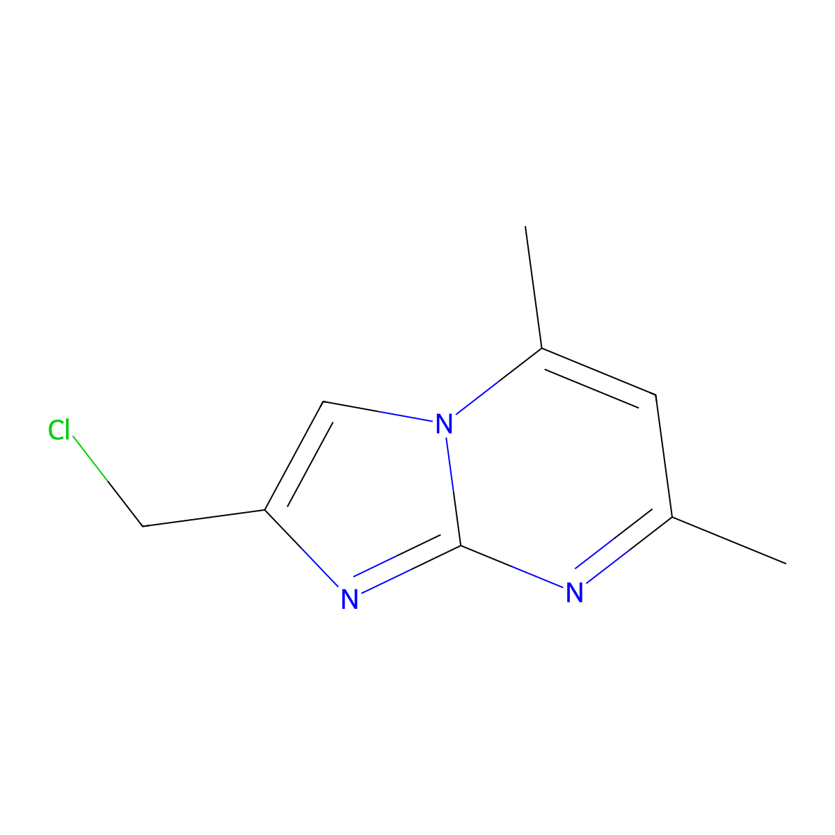 2-(Chloromethyl)-5,7-dimethylimidazo[1,2-a]pyrimidine molecular structure, CAS 690642-33-2