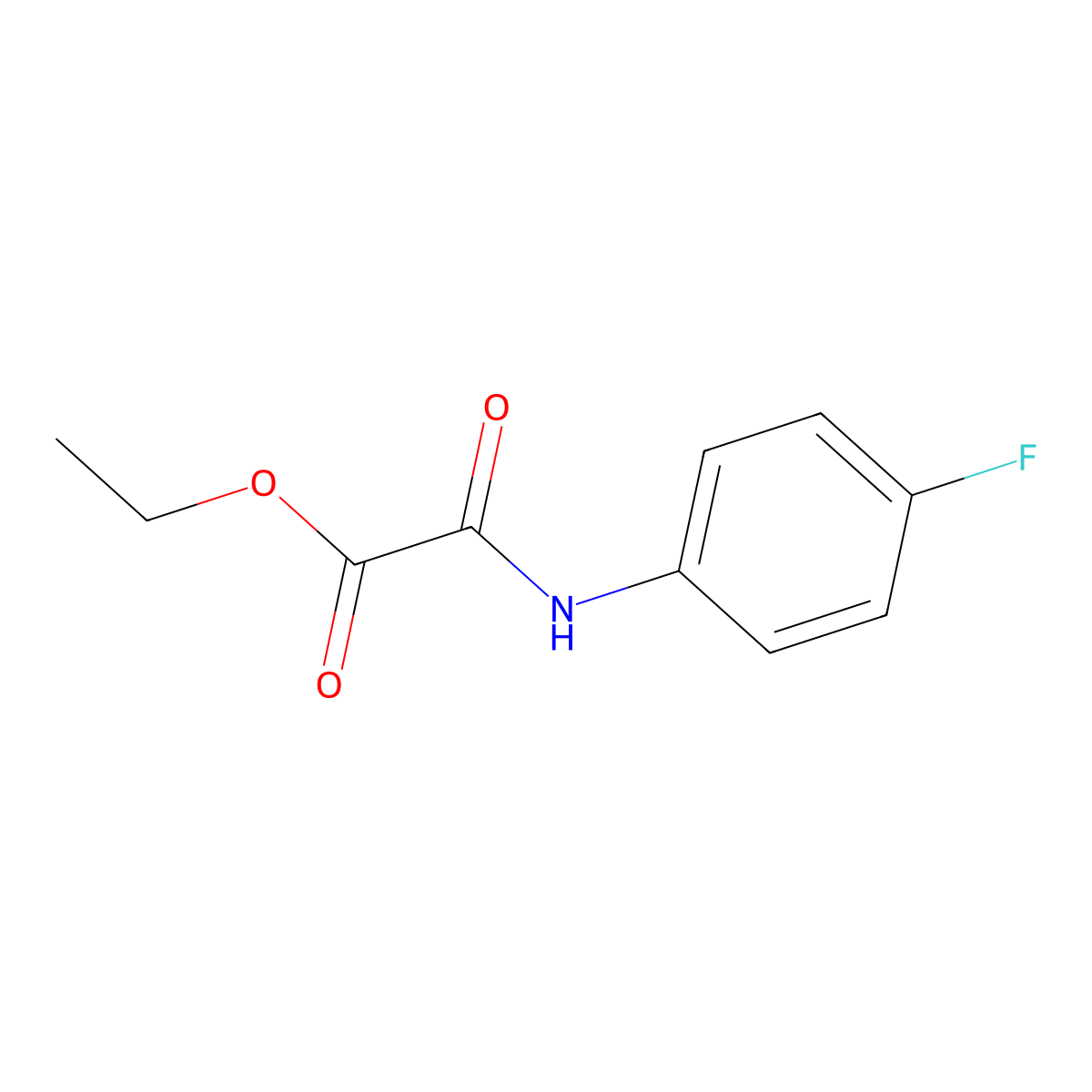 Ethyl 2-(4-fluoroanilino)-2-oxoacetate molecular structure, CAS 69065-91-4
