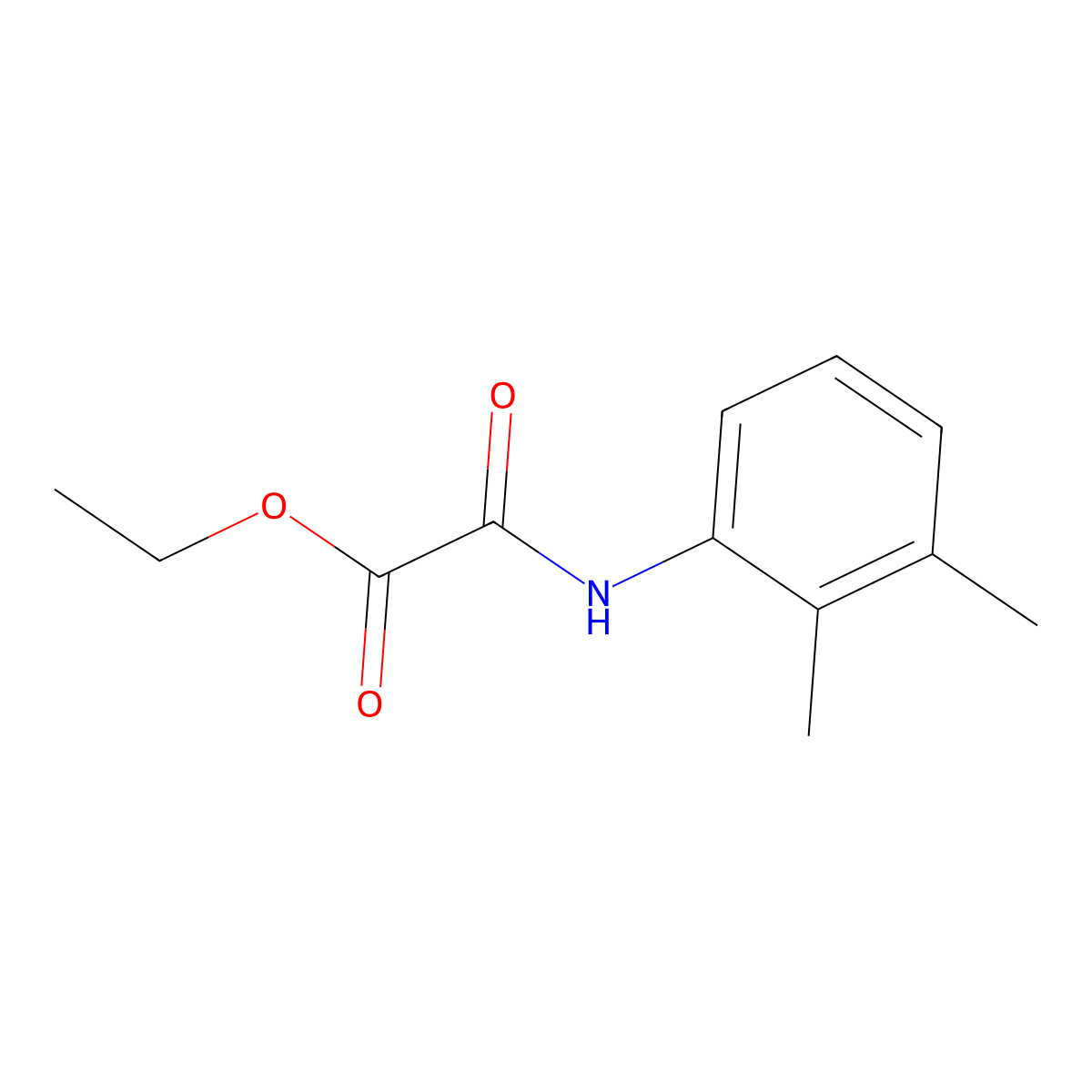 Ethyl [(2,3-dimethylphenyl)amino](oxo)acetate molecular structure, CAS 69065-92-5