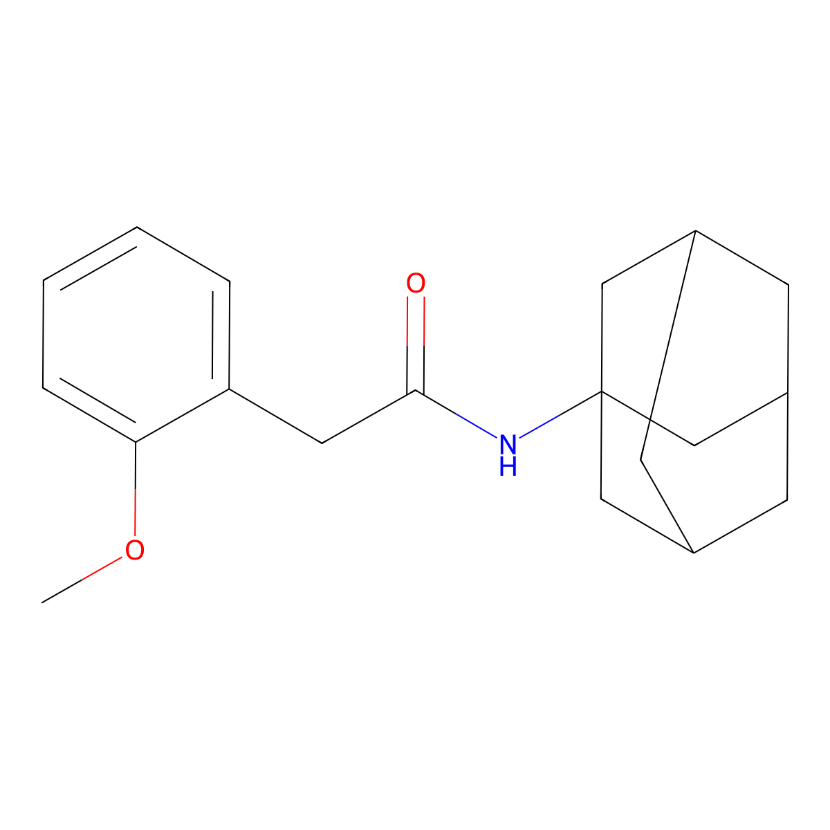 N-(1-adamantyl)-2-(2-methoxyphenyl)acetamide molecular structure, CAS 690650-70-5