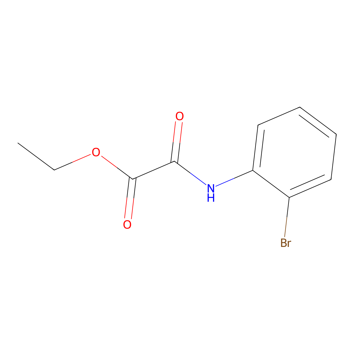 Ethyl [(2-bromophenyl)carbamoyl]formate molecular structure, CAS 69066-32-6