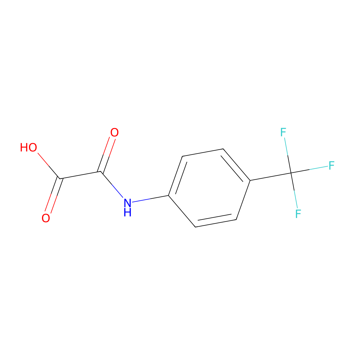 2-Oxo-2-[[4-(trifluoromethyl)phenyl]amino]acetic Acid molecular structure, CAS 69066-42-8