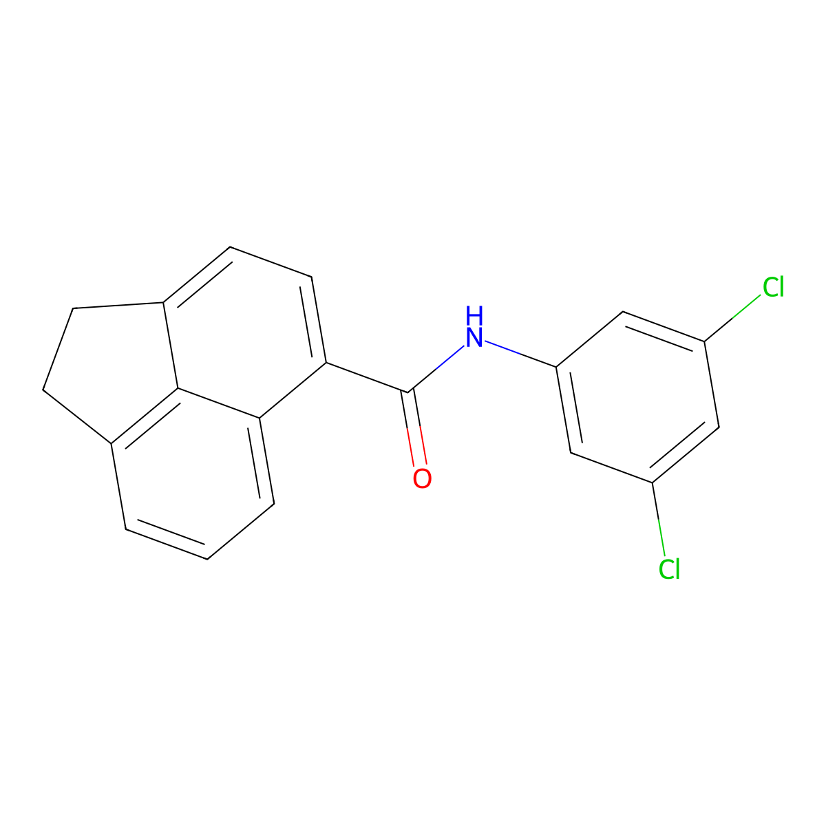 N-(3,5-dichlorophenyl)-1,2-dihydroacenaphthylene-5-carboxamide molecular structure, CAS 690667-82-4