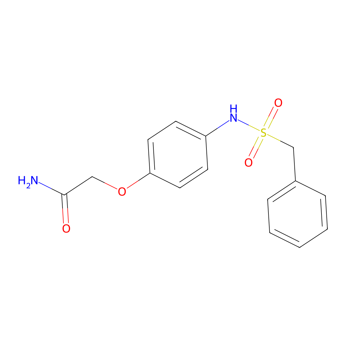2-[4-(Benzylsulfonylamino)phenoxy]acetamide molecular structure, CAS 690669-29-5