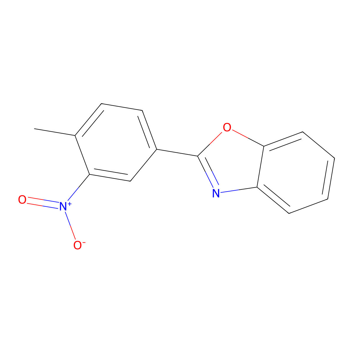 2-(4-Methyl-3-nitrophenyl)-1,3-benzoxazole molecular structure, CAS 690677-24-8