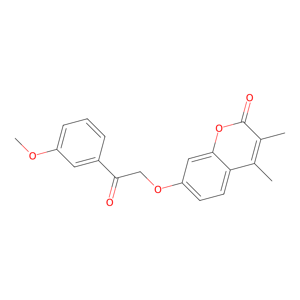 7-[2-(3-methoxyphenyl)-2-oxoethoxy]-3,4-dimethyl-2H-chromen-2-one molecular structure, CAS 690679-80-2