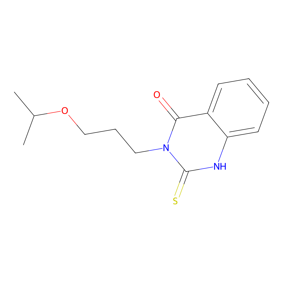 3-(3-isopropoxypropyl)-2-mercaptoquinazolin-4(3H)-one molecular structure, CAS 690684-79-8