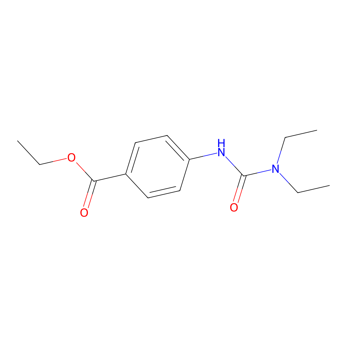 4-[[Diethylamino(oxo)methyl]amino]benzoic acid ethyl ester molecular structure, CAS 690685-25-7