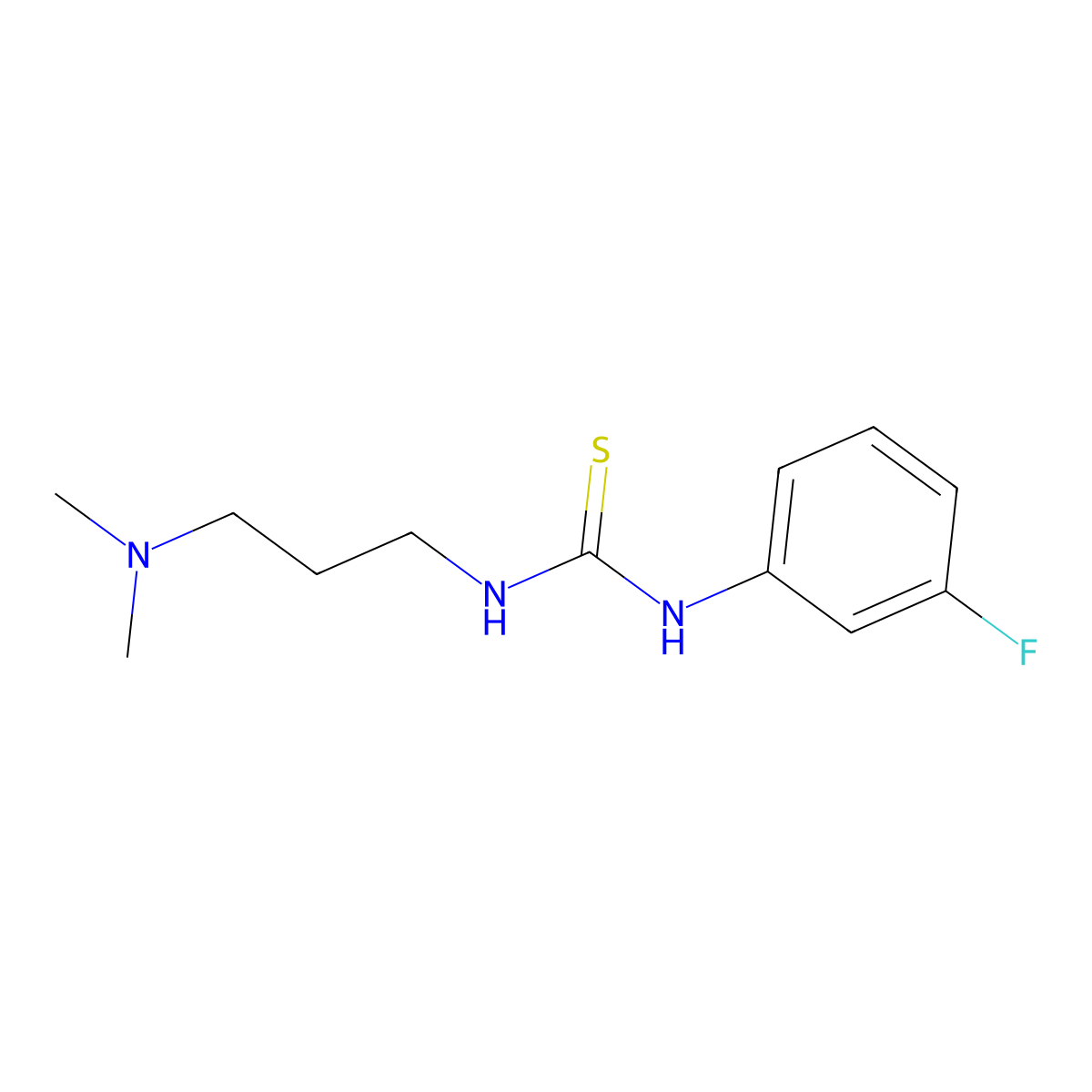 1-[3-(Dimethylamino)propyl]-3-(3-fluorophenyl)thiourea molecular structure, CAS 690686-09-0