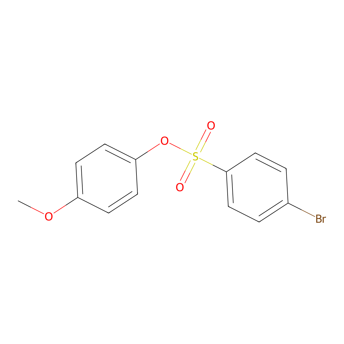 (4-Methoxyphenyl) 4-bromobenzenesulfonate molecular structure, CAS 690687-73-1