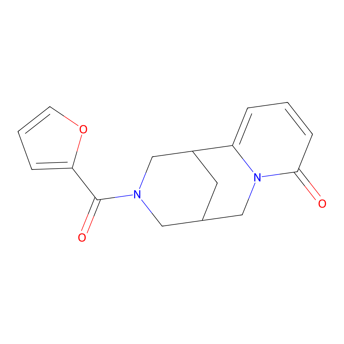 3-(furan-2-carbonyl)-3,4,5,6-tetrahydro-1H-1,5-methanopyrido[1,2-a][1,5]diazocin-8(2H)-one molecular structure, CAS 690688-85-8