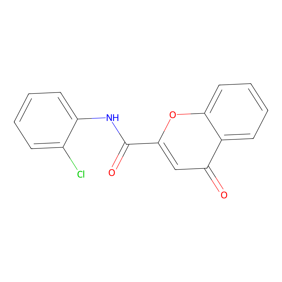 N-(2-chlorophenyl)-4-oxo-4H-chromene-2-carboxamide molecular structure, CAS 690695-16-0