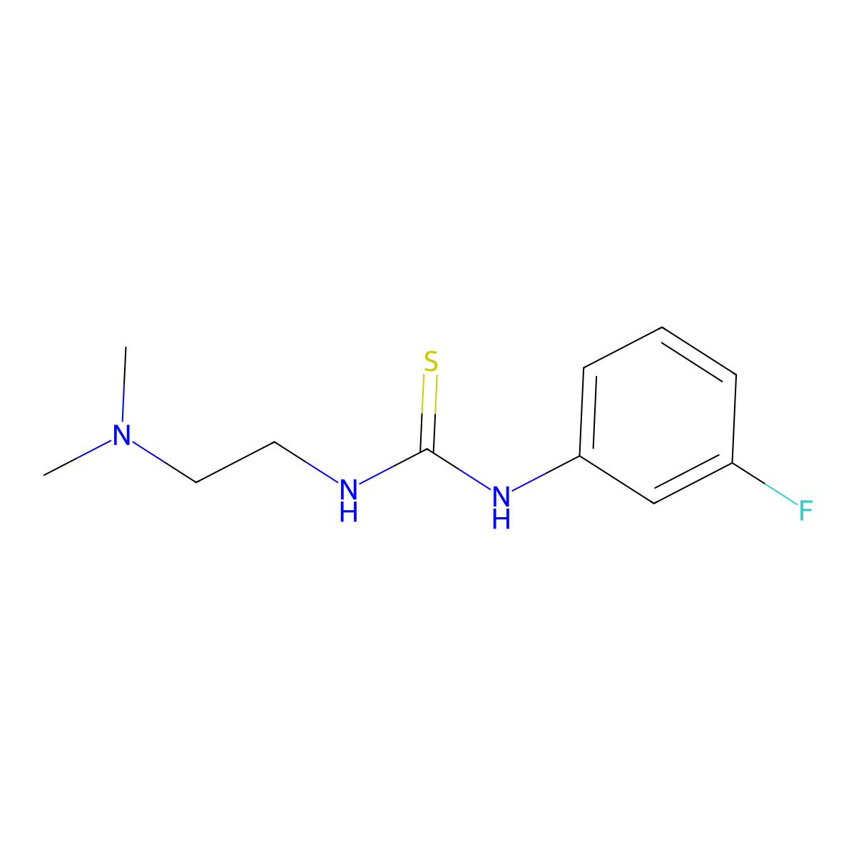 1-[2-(Dimethylamino)ethyl]-3-(3-fluorophenyl)thiourea molecular structure, CAS 690697-92-8