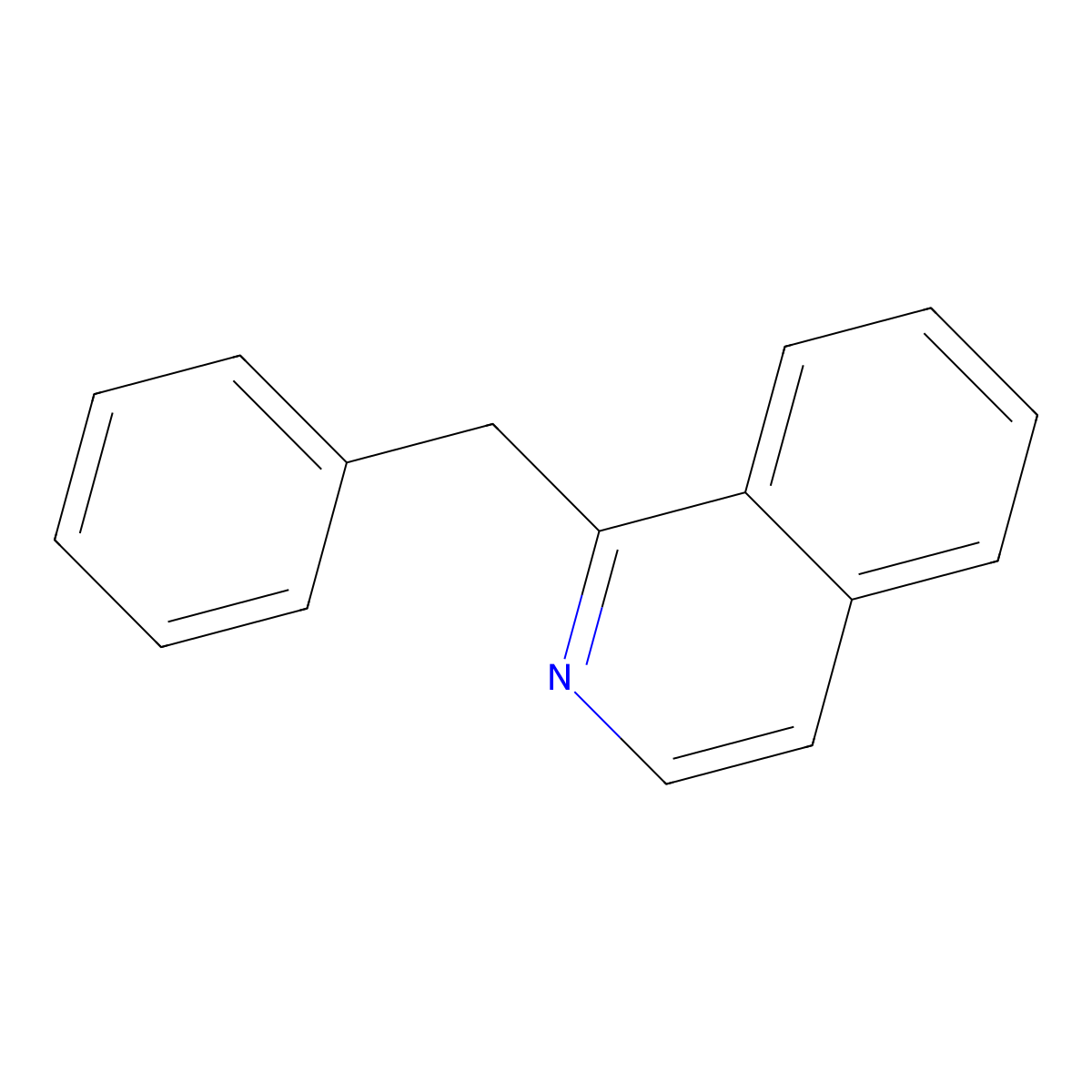 1-Benzylisoquinoline molecular structure, CAS 6907-59-1