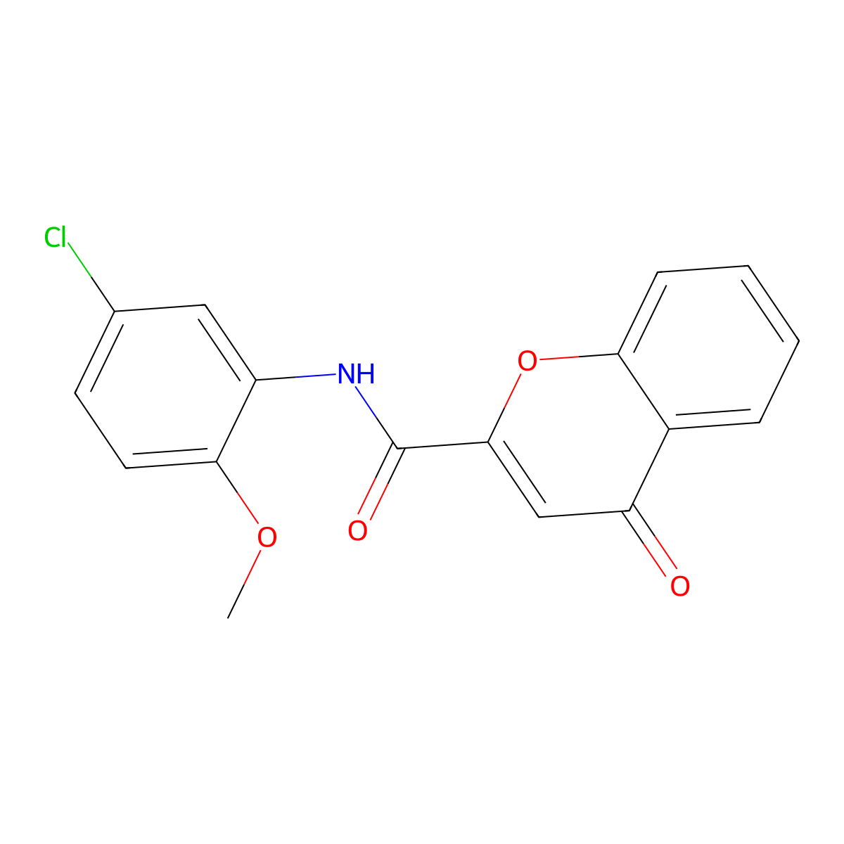 N-(5-chloro-2-methoxyphenyl)-4-oxo-4H-chromene-2-carboxamide molecular structure, CAS 690706-54-8