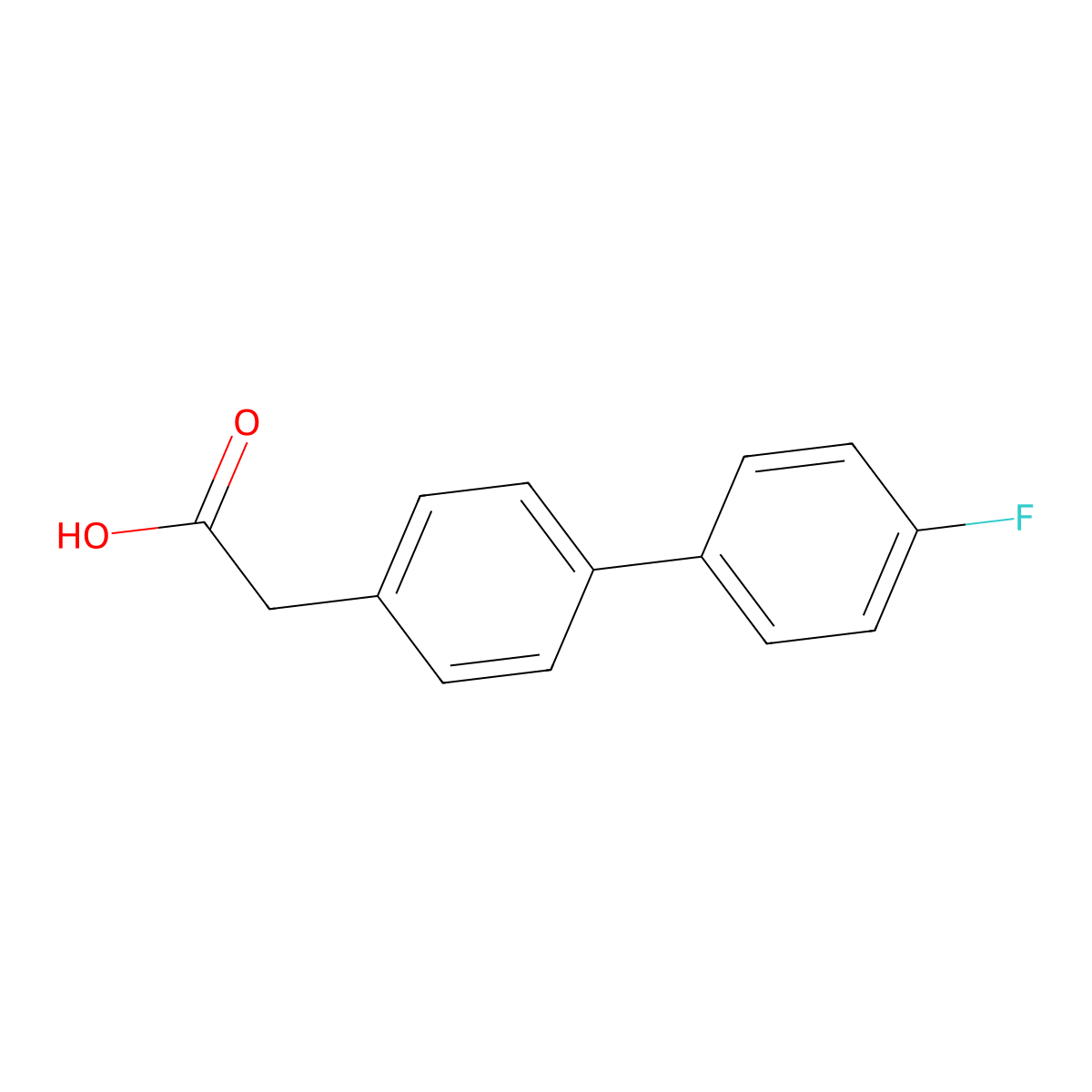 2-[4-(4-fluorophenyl)phenyl]acetic Acid molecular structure, CAS 6908-38-9