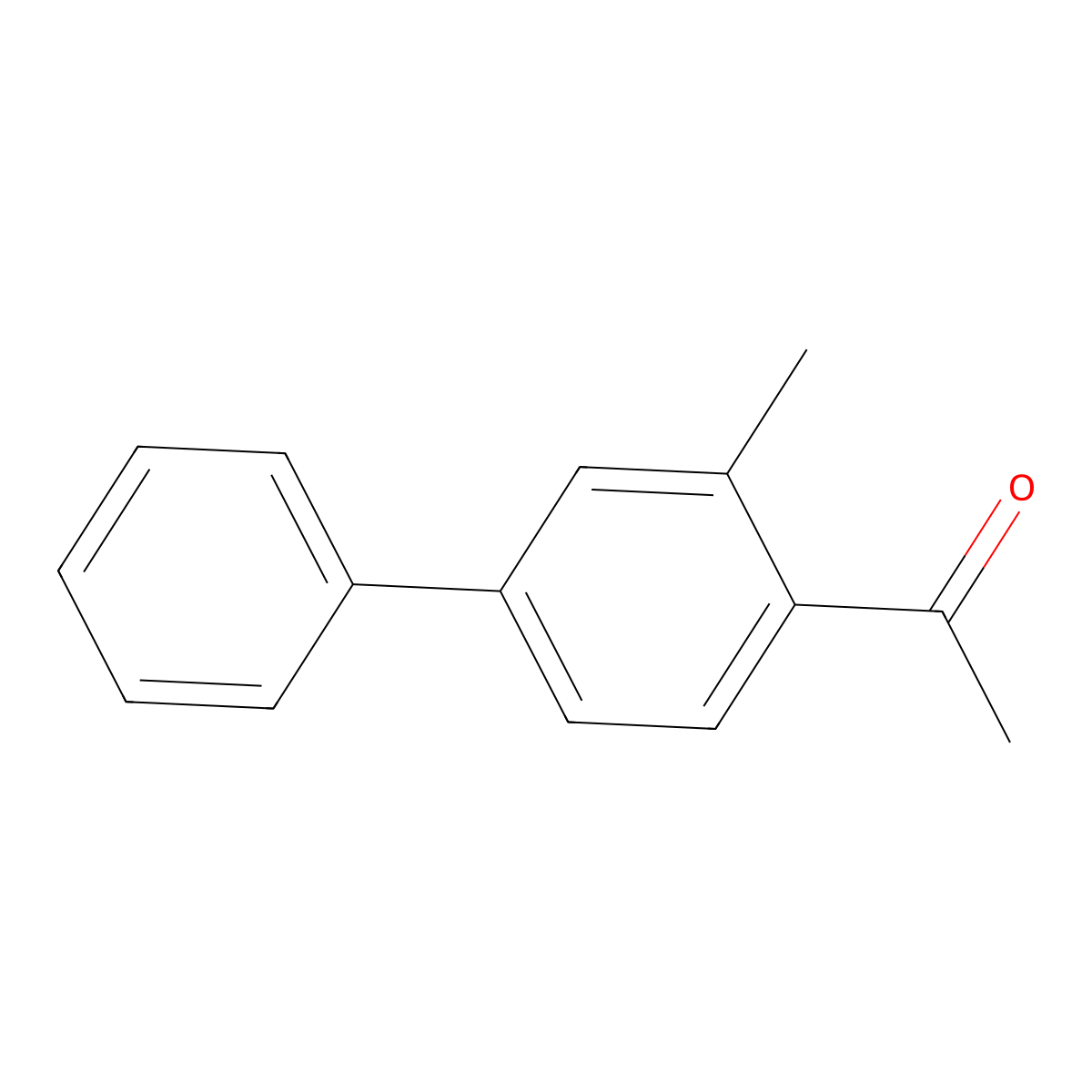 1-(3-Methyl-[1,1'-biphenyl]-4-yl)ethanone molecular structure, CAS 6908-83-4
