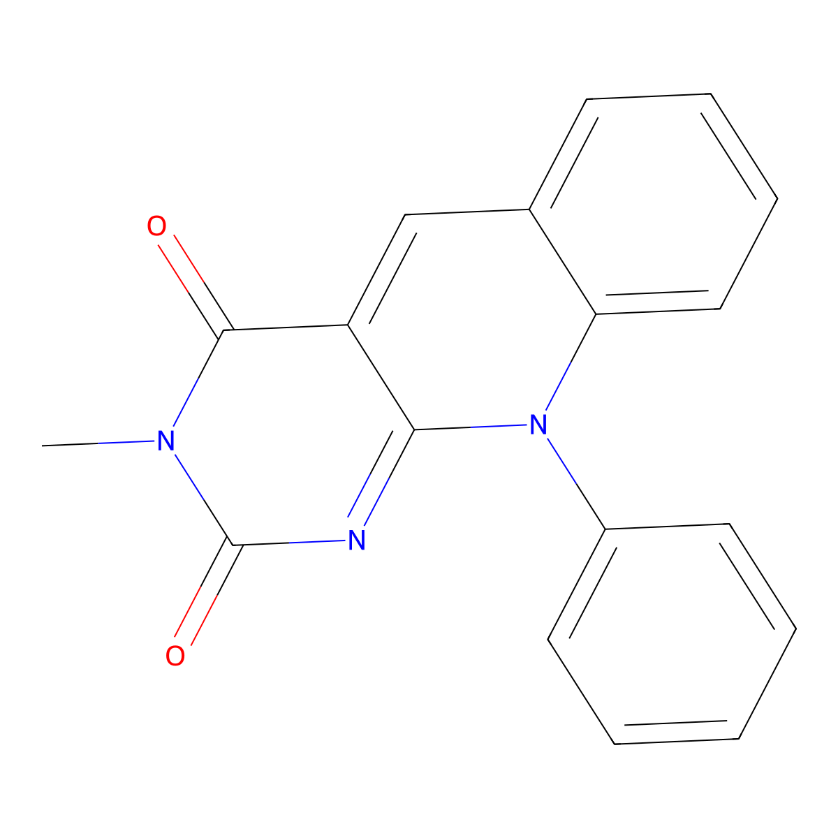 3-methyl-10-phenylpyrimido[4,5-b]quinoline-2,4(3H,10H)-dione molecular structure, CAS 69083-37-0