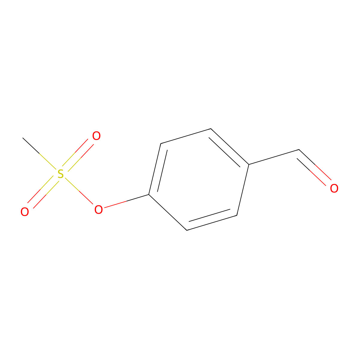 4-Formylphenyl methanesulfonate molecular structure, CAS 69088-97-7