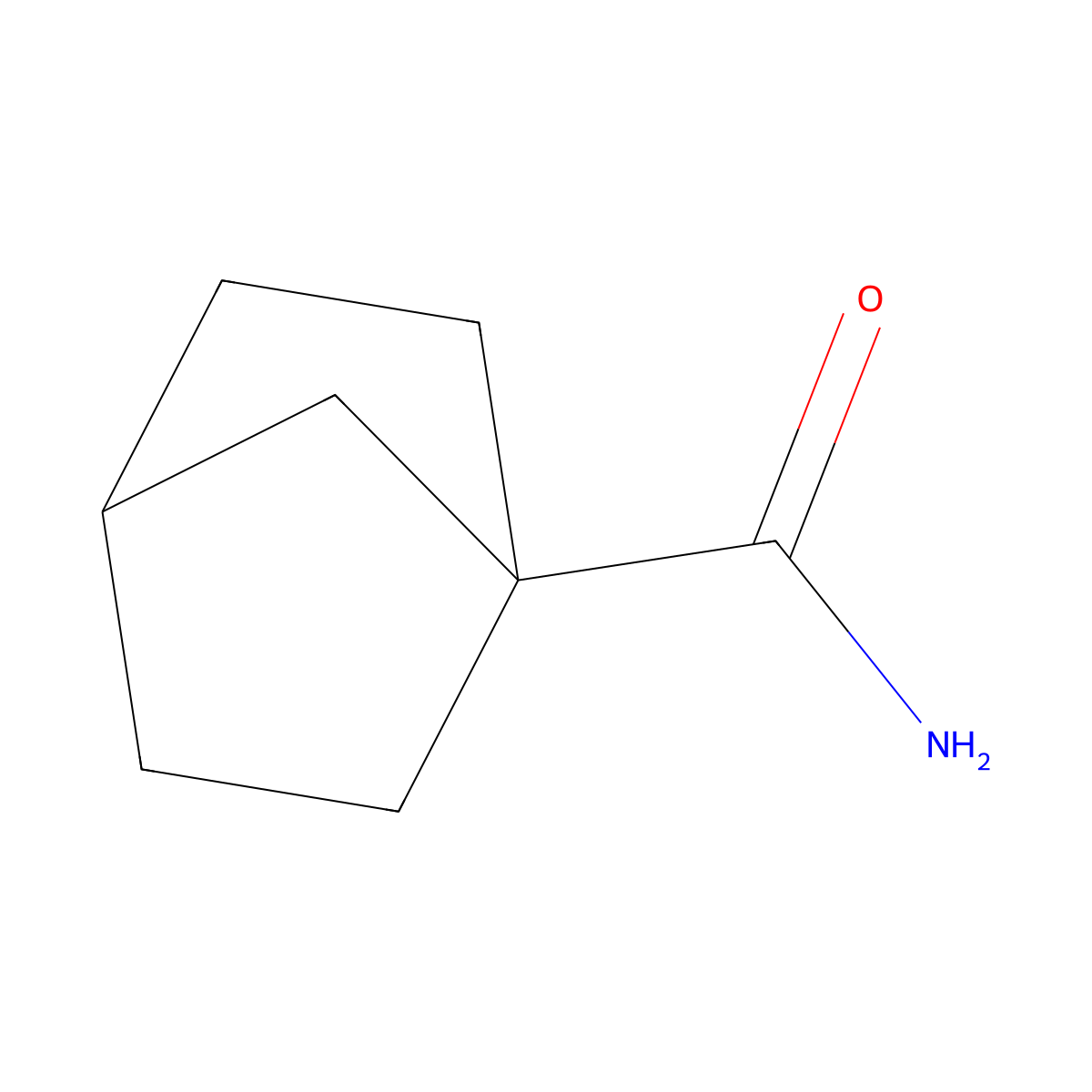 Bicyclo[2.2.1]heptane-1-carboxamide molecular structure, CAS 69095-03-0