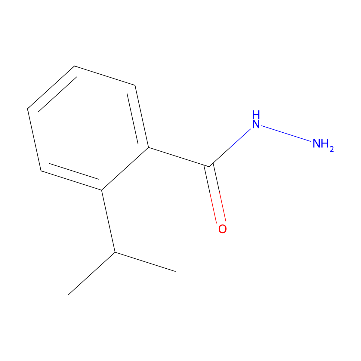 2-(Propan-2-yl)benzohydrazide molecular structure, CAS 69095-89-2