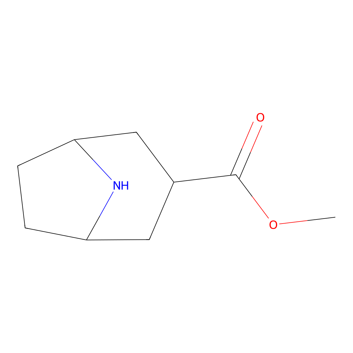 Methyl 8-azabicyclo[3.2.1]octane-3-carboxylate molecular structure, CAS 690952-61-5
