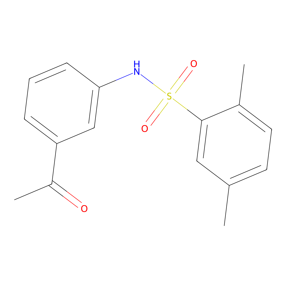 N-(3-acetylphenyl)-2,5-dimethylbenzenesulfonamide molecular structure, CAS 690962-08-4