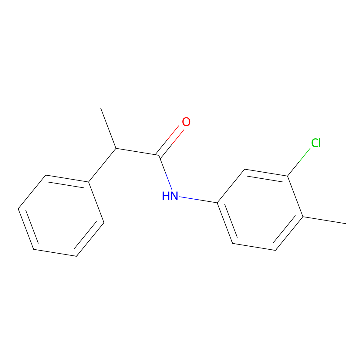 N-(3-chloro-4-methylphenyl)-2-phenylpropanamide molecular structure, CAS 690963-11-2