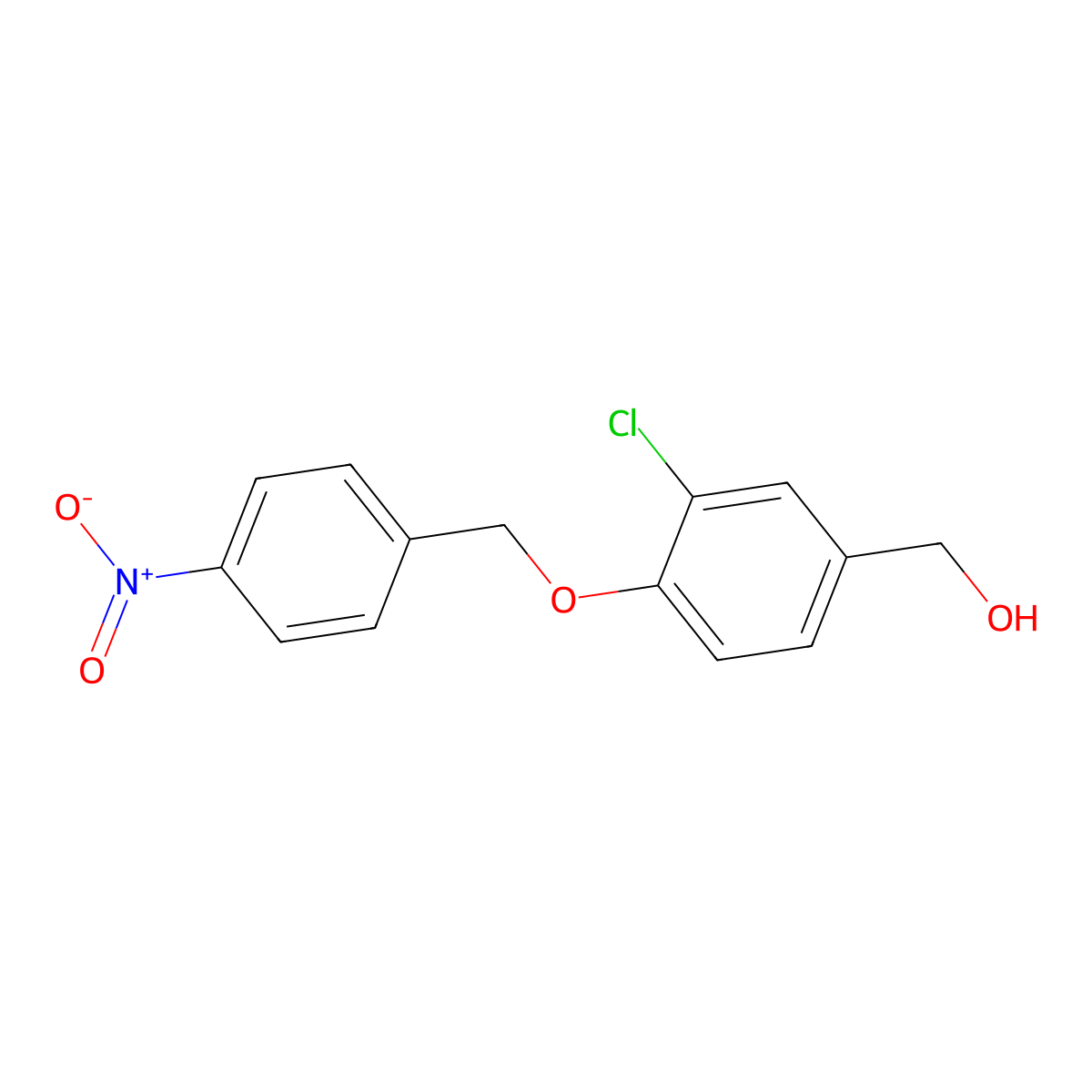 [3-Chloro-4-[(4-nitrophenyl)methoxy]phenyl]methanol molecular structure, CAS 690963-37-2