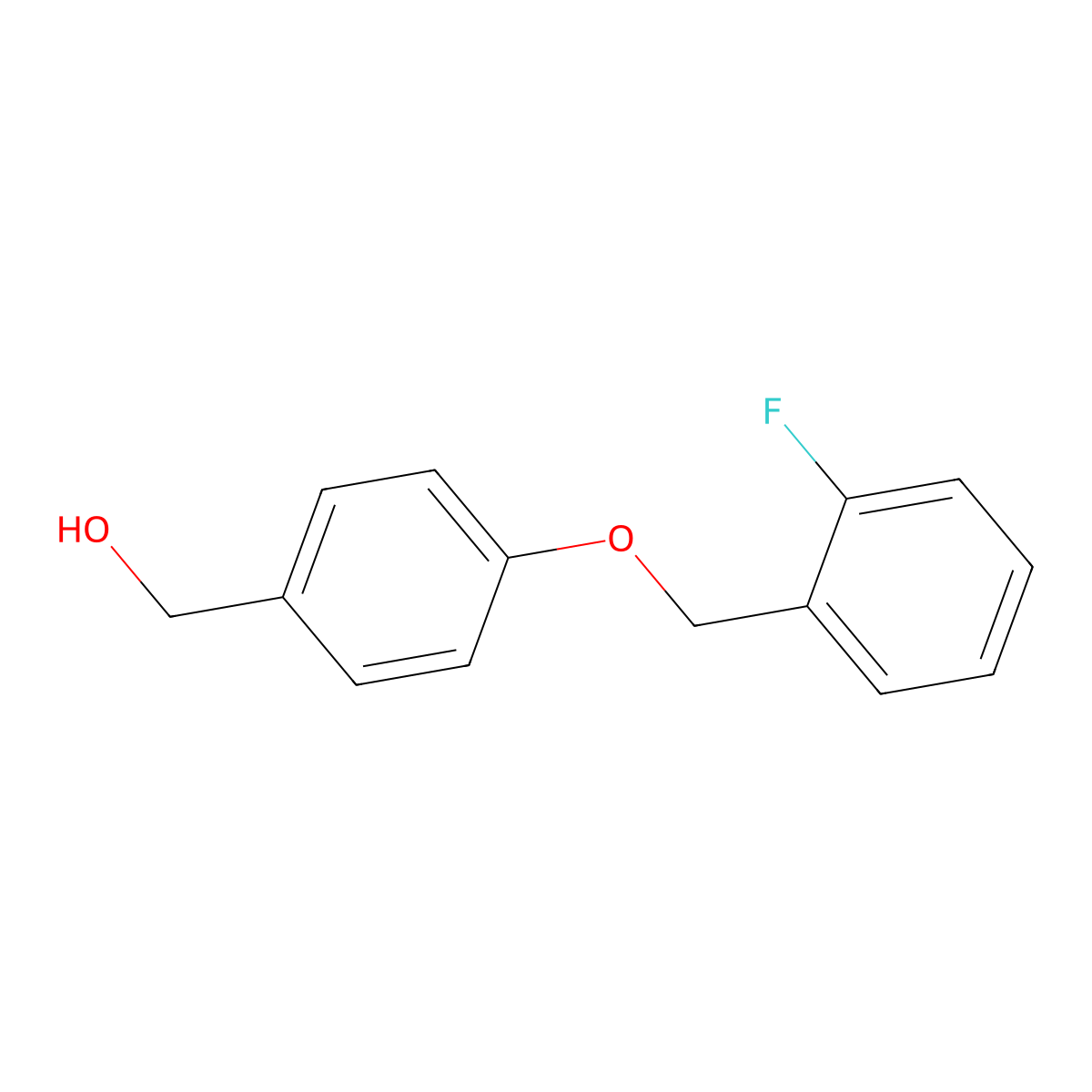 (4-[(2-Fluorophenyl)methoxy]phenyl)methanol molecular structure, CAS 690963-48-5