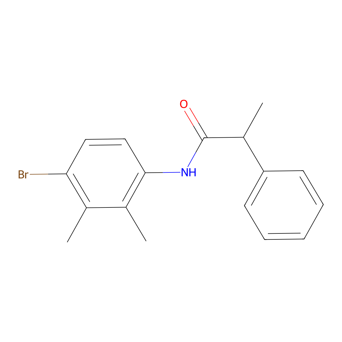 N-(4-bromo-2,3-dimethylphenyl)-2-phenylpropanamide molecular structure, CAS 690965-75-4