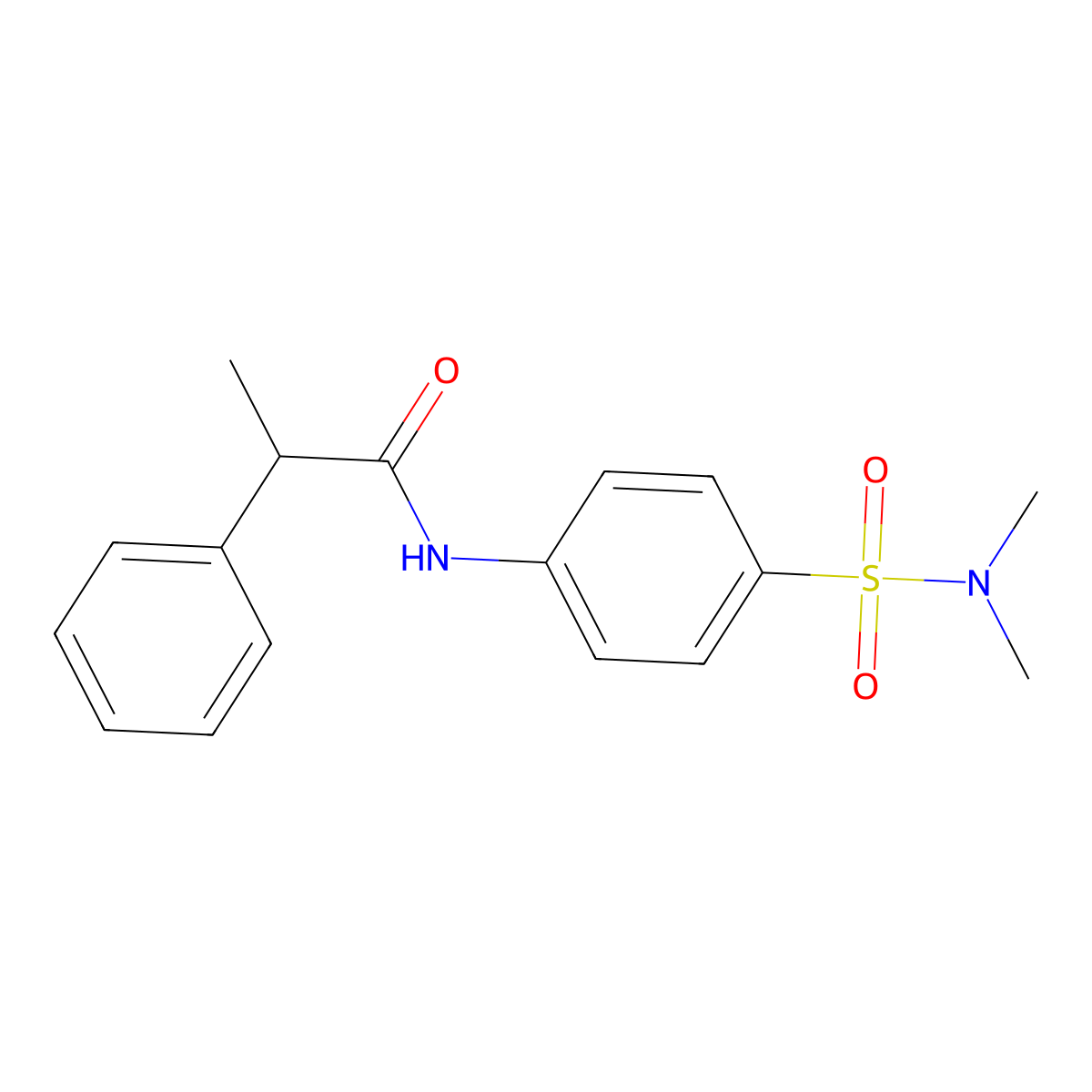 N-[4-(dimethylsulfamoyl)phenyl]-2-phenylpropanamide molecular structure, CAS 690966-72-4