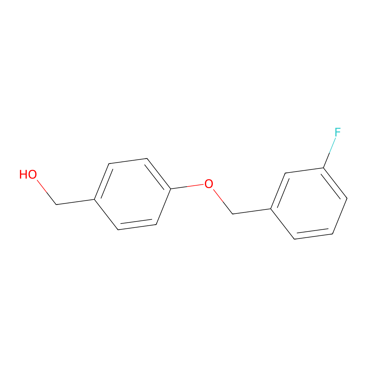 (4-((3-Fluorophenyl)methoxy)phenyl)methanol molecular structure, CAS 690969-16-5
