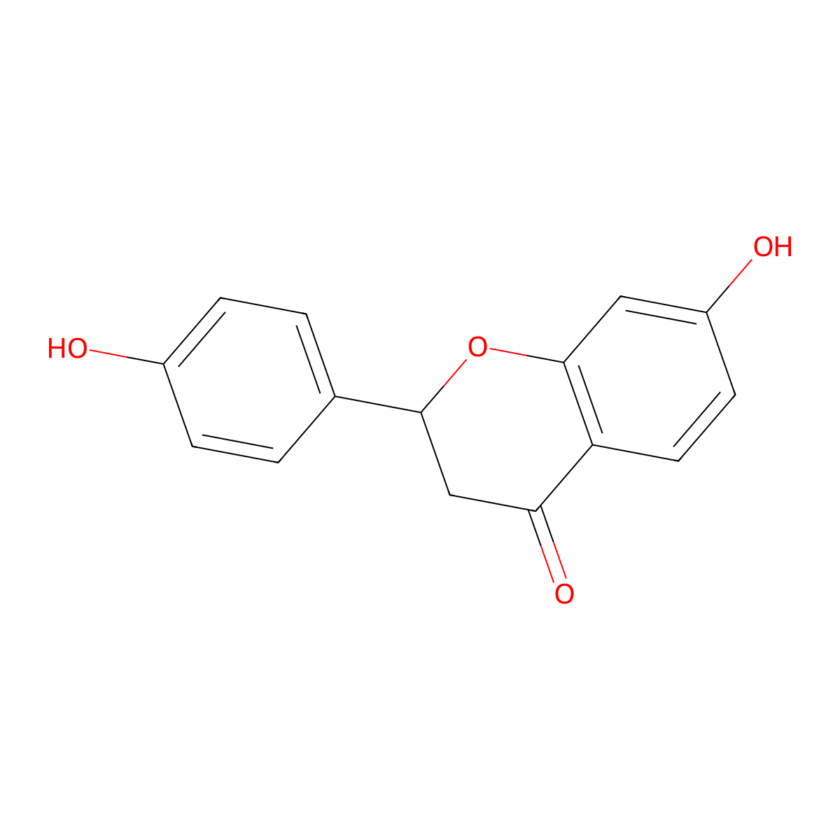4',7-Dihydroxyflavanone molecular structure, CAS 69097-97-8