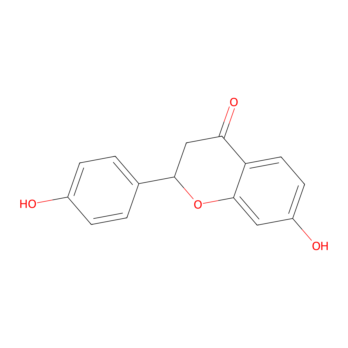 4',7-Dihydroxyflavanone molecular structure, CAS 69097-97-8