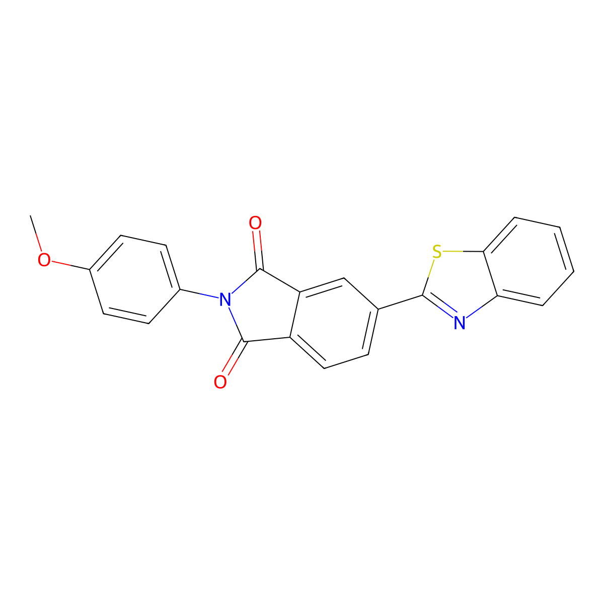 5-(1,3-Benzothiazol-2-yl)-2-(4-methoxyphenyl)isoindole-1,3-dione molecular structure, CAS 690970-36-6