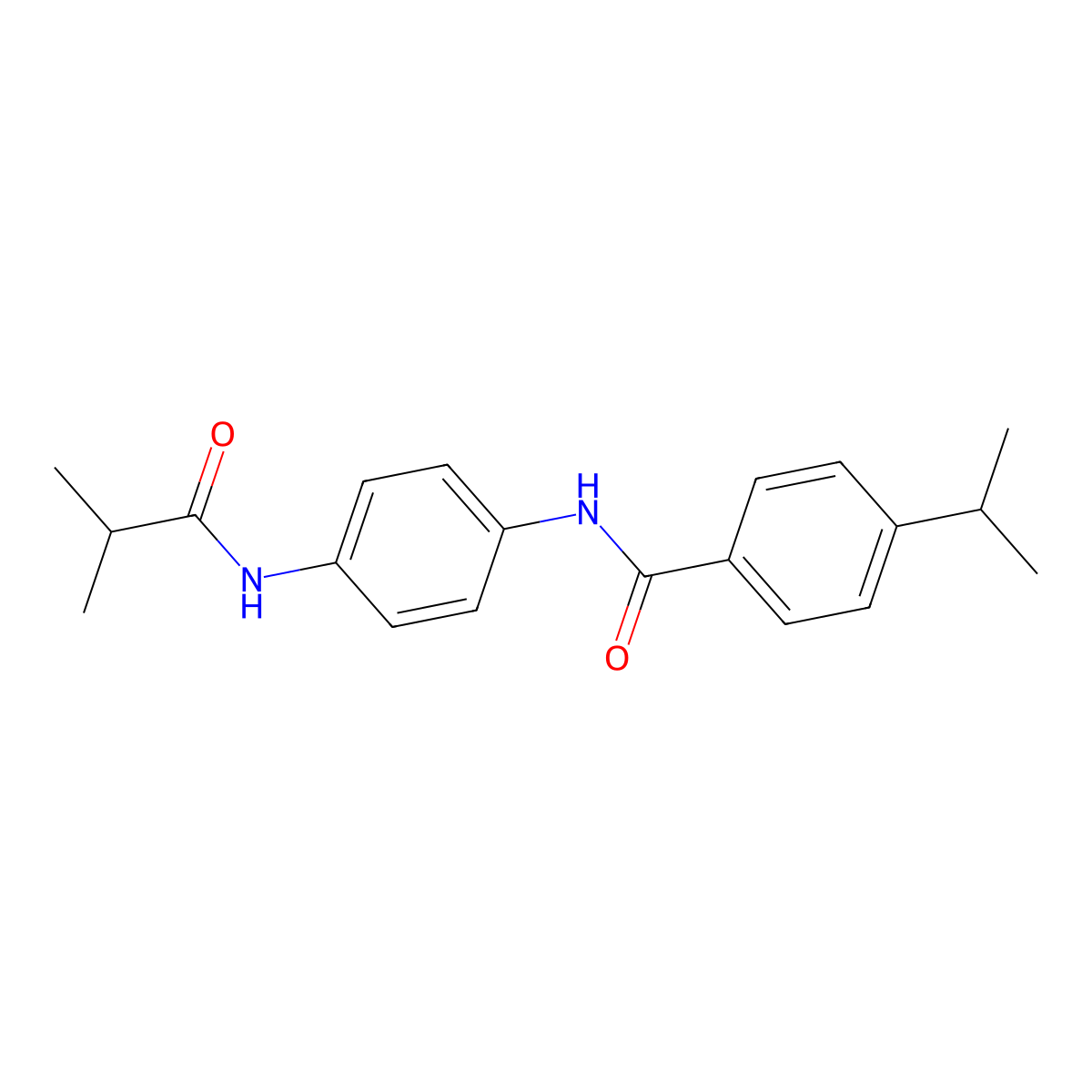 N-[4-(2-methylpropanoylamino)phenyl]-4-propan-2-ylbenzamide molecular structure, CAS 690980-54-2