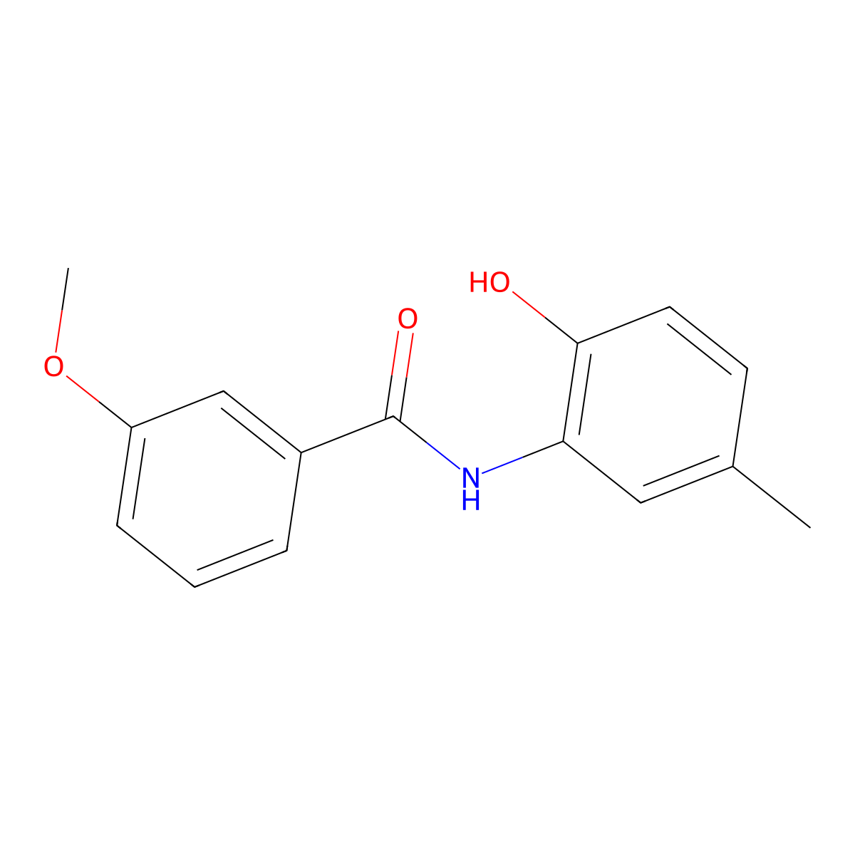 N-(2-hydroxy-5-methylphenyl)-3-methoxybenzamide molecular structure, CAS 690984-54-4