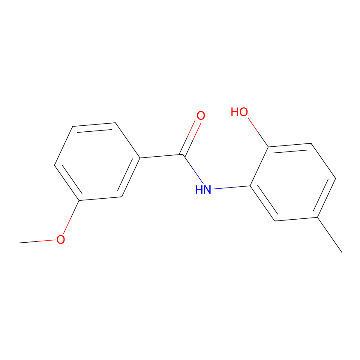 N-(2-hydroxy-5-methylphenyl)-3-methoxybenzamide molecular structure, CAS 690984-54-4