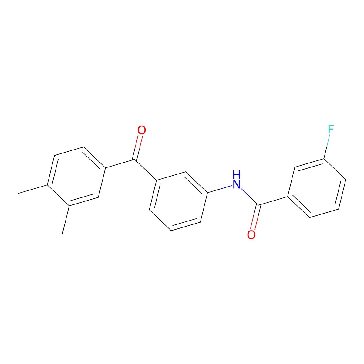 N-[3-(3,4-dimethylbenzoyl)phenyl]-3-fluorobenzamide molecular structure, CAS 690985-99-0