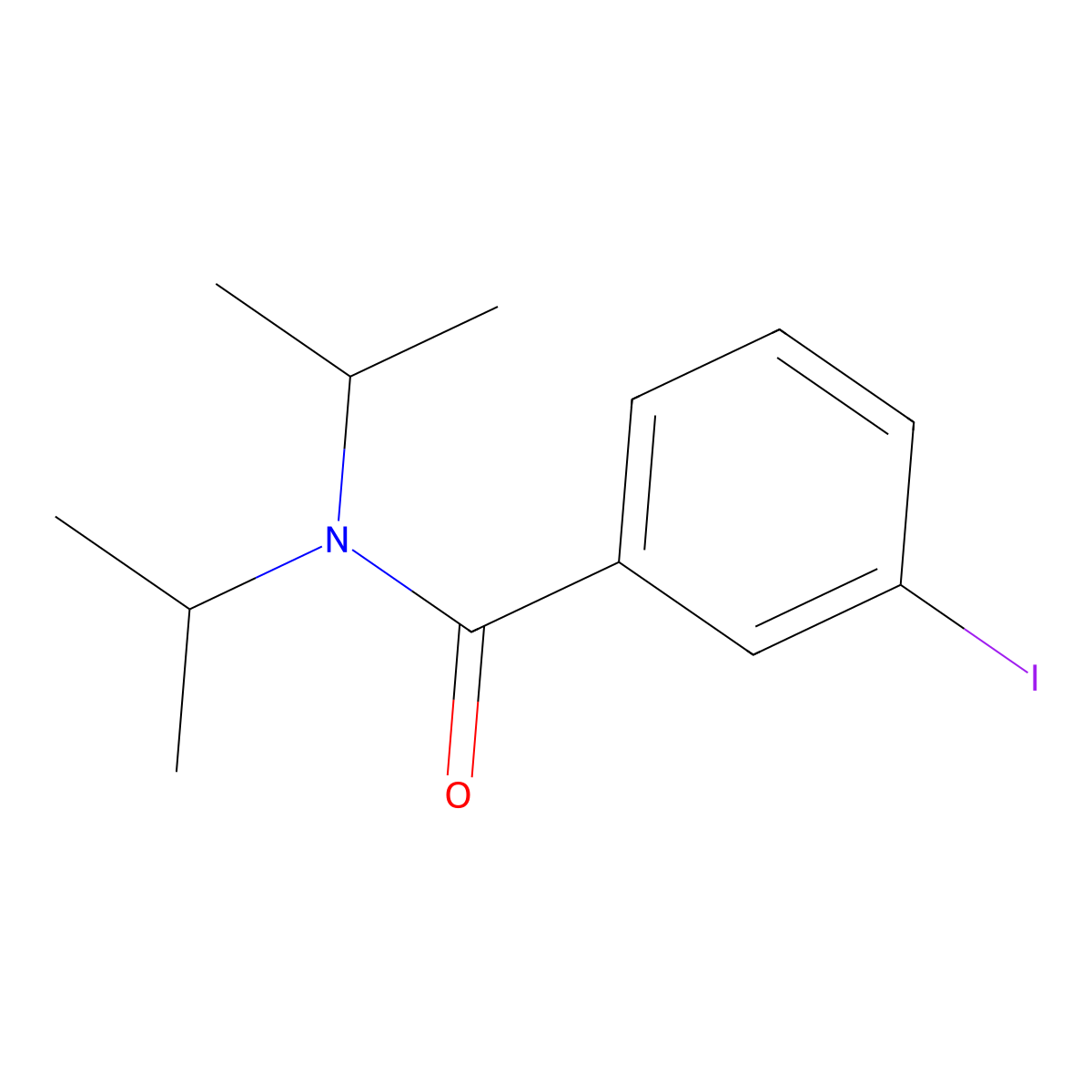 3-iodo-N,N-di(propan-2-yl)benzamide molecular structure, CAS 690986-11-9