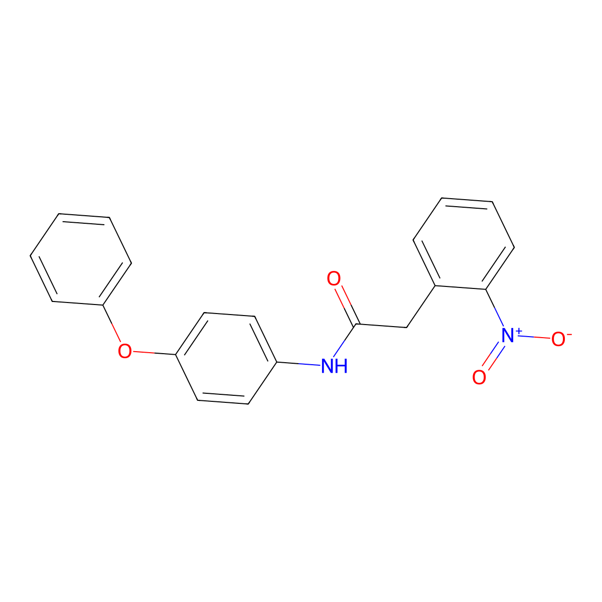 2-(2-nitrophenyl)-N-(4-phenoxyphenyl)acetamide molecular structure, CAS 690988-07-9
