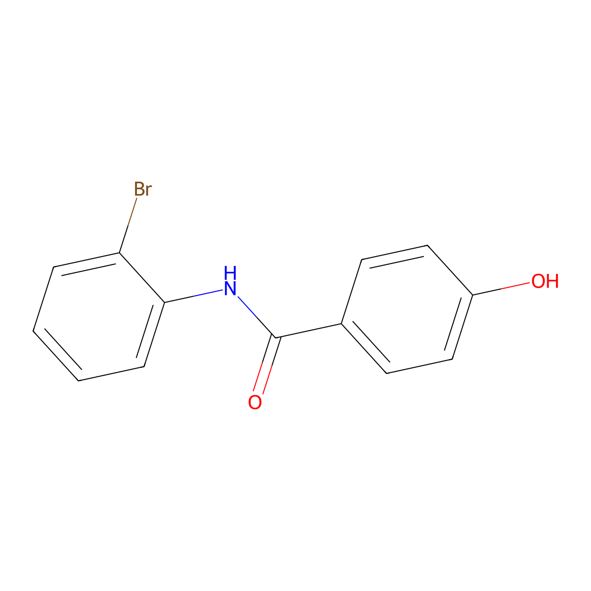 N-(2-Bromophenyl)-4-hydroxybenzamide molecular structure, CAS 690989-03-8