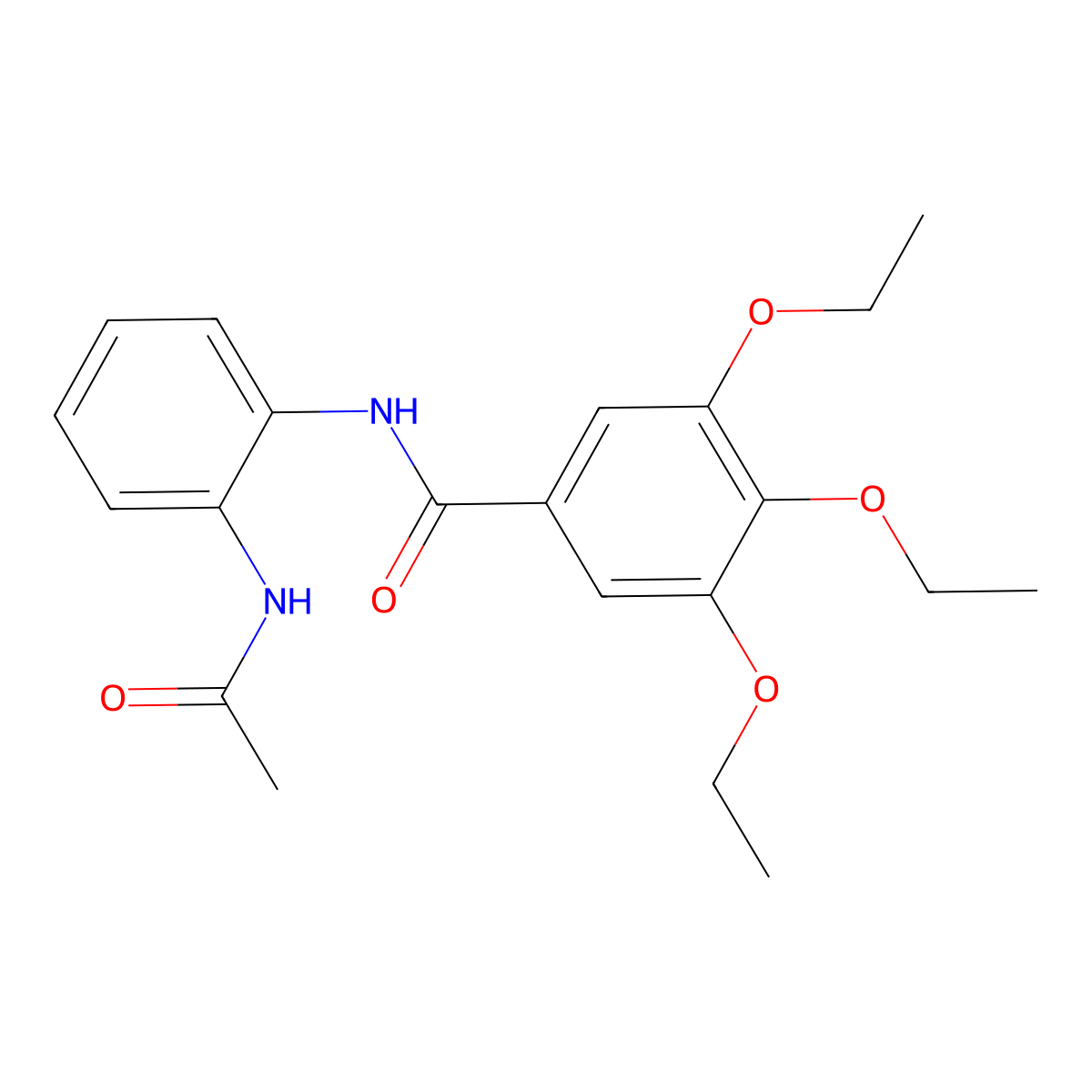 N-(2-acetamidophenyl)-3,4,5-triethoxybenzamide molecular structure, CAS 690989-58-3